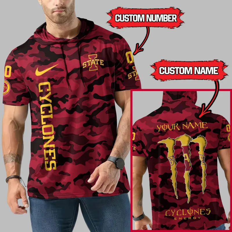 Iowa State Cyclones Camo Hoodie Side View