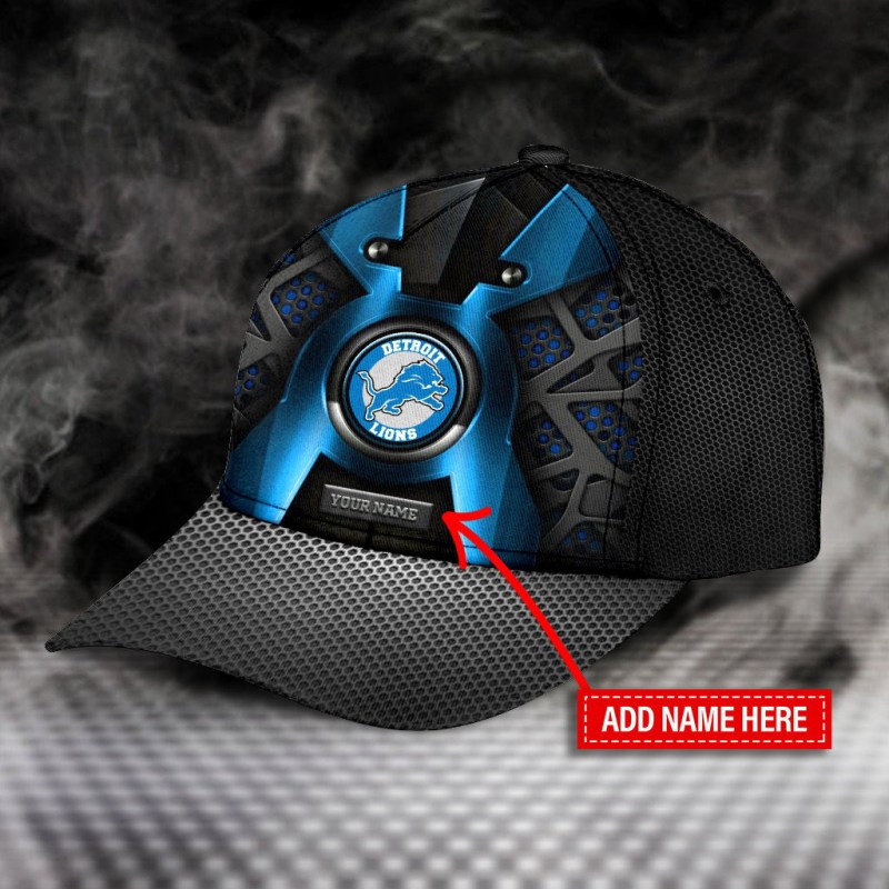 Detroit Lions Personalized Classic Cap