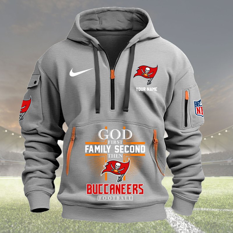 Gray Tampa Bay Buccaneers Hoodie
