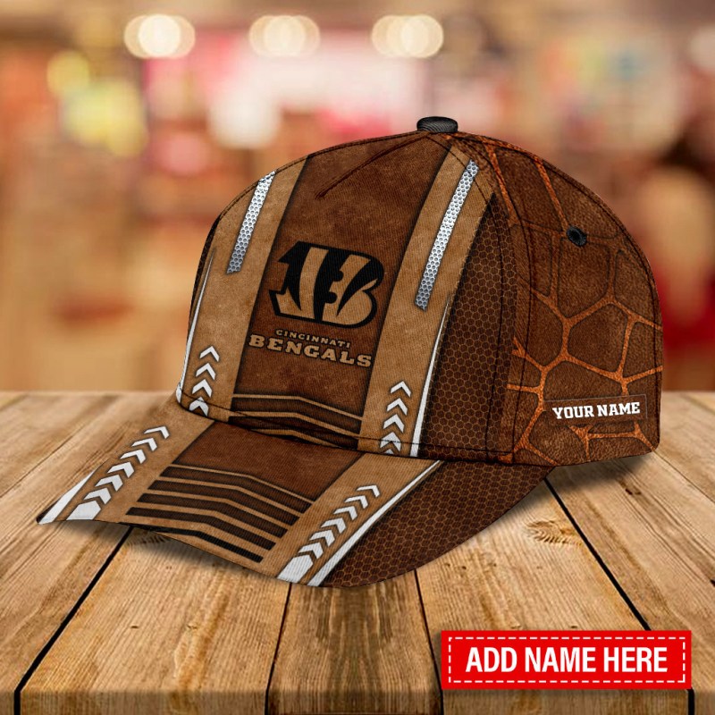 Cincinnati Bengals Personalized Classic Cap Side View