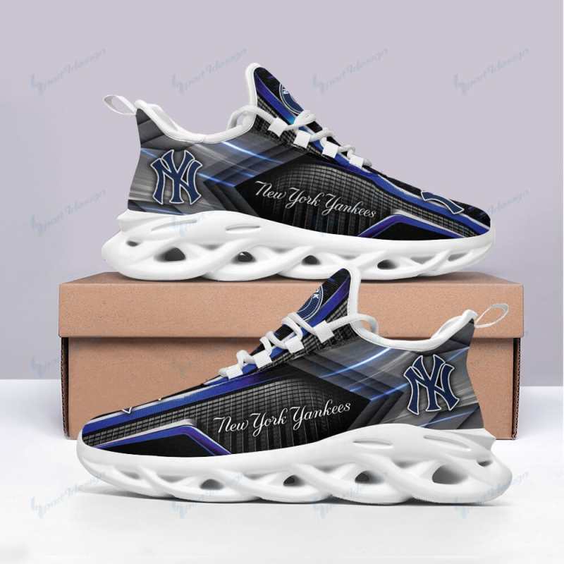 New York Yankees Yezy Running Sneakers Side View