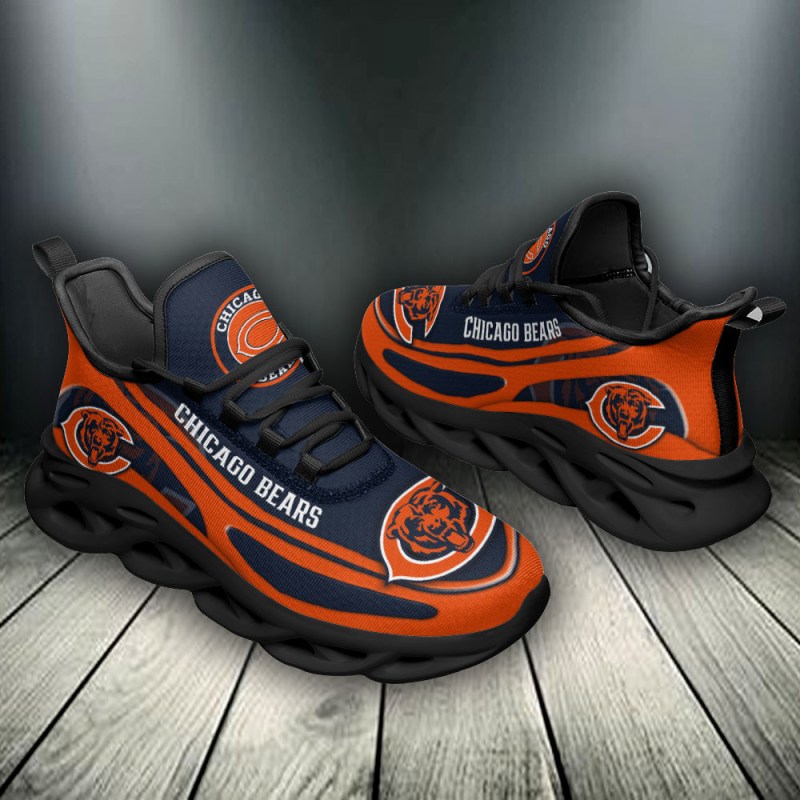 Chicago Bears Yezy Running Sneakers Side View