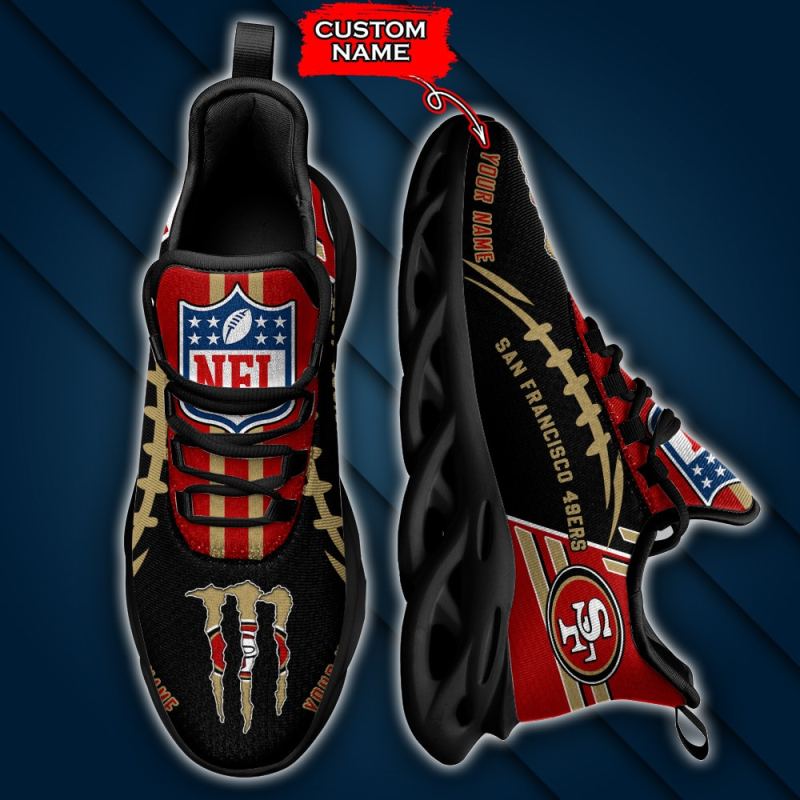 San Francisco 49ers Sneakers - Back View