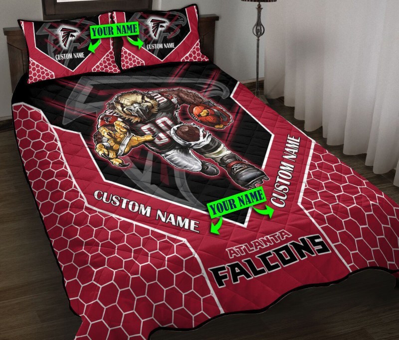 Atlanta Falcons Personalized Quilt Set