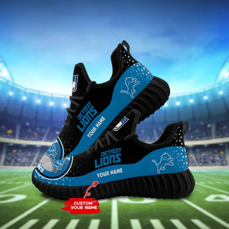 Detroit Lions Sneakers Back View