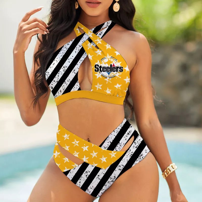 Pittsburgh Steelers Women's Bikini Swimsuit