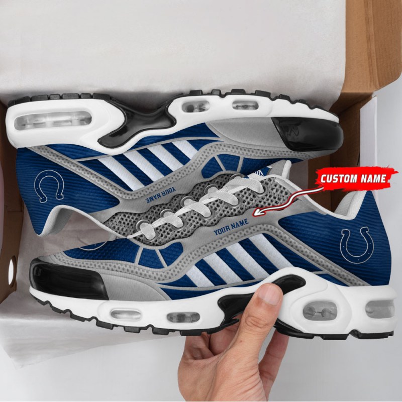 Indianapolis Colts Personalized Plus T-N Youth Sneakers