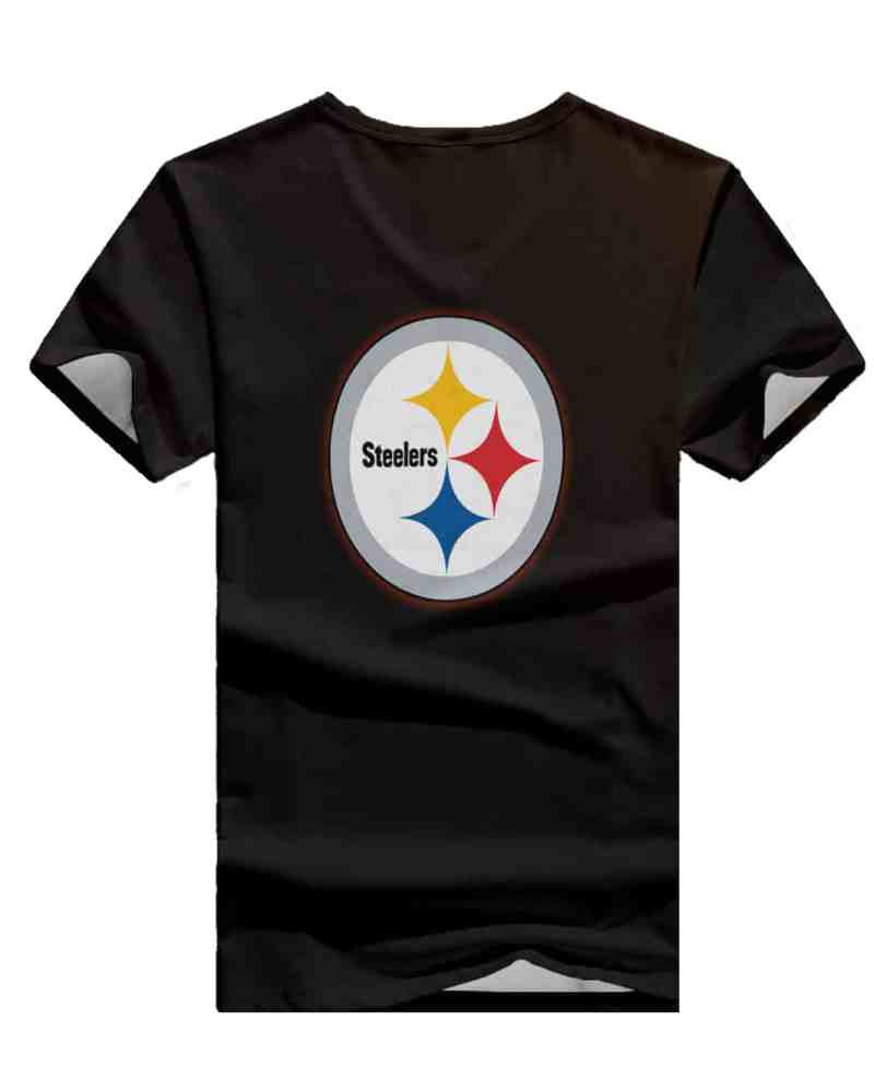 Pittsburgh Steelers Personalized V-neck T-shirt 2