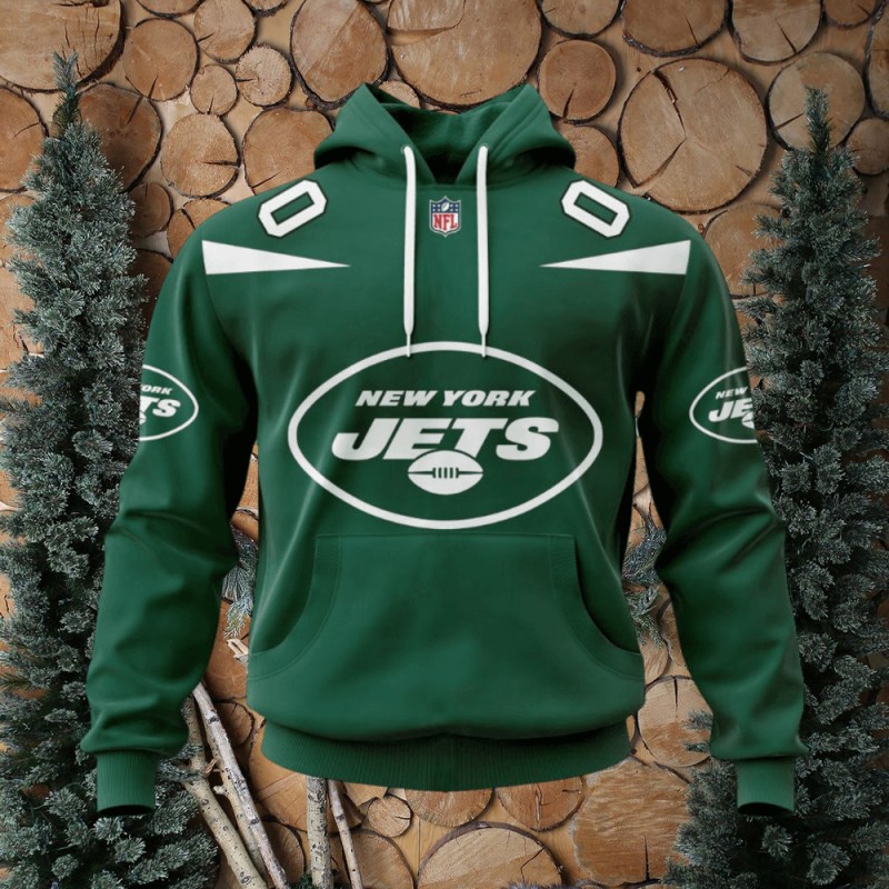 NFL New York Jets Personalized Hoodie - Back View