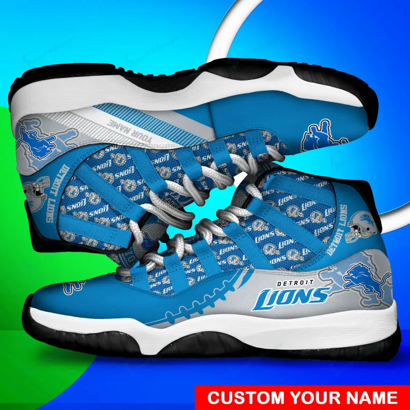 Detroit Lions Personalized AJD11 Sneakers