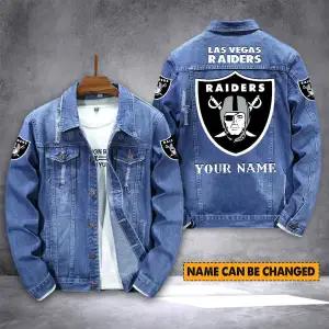 Las Vegas Raiders Denim Jacket 1