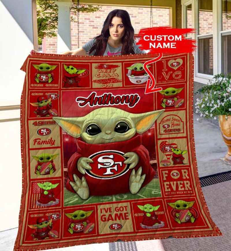 San Francisco 49ers Personalized Quilt 1