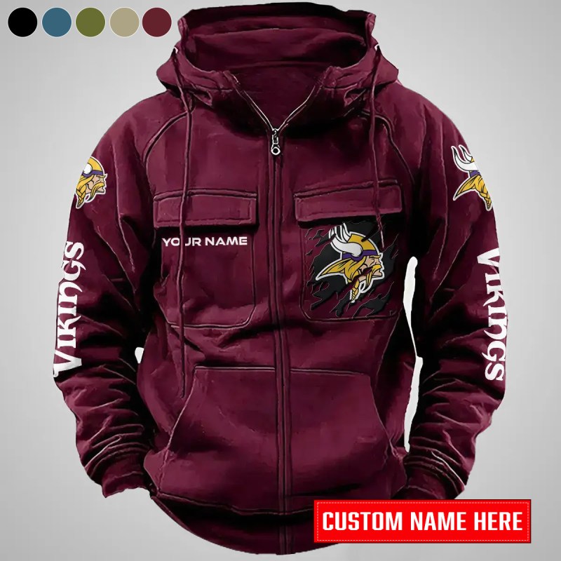 Minnesota Vikings Hoodie Red