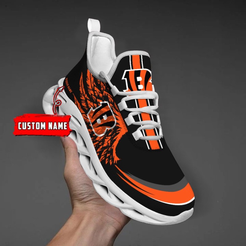 Cincinnati Bengals Yeezy Sneakers Side View