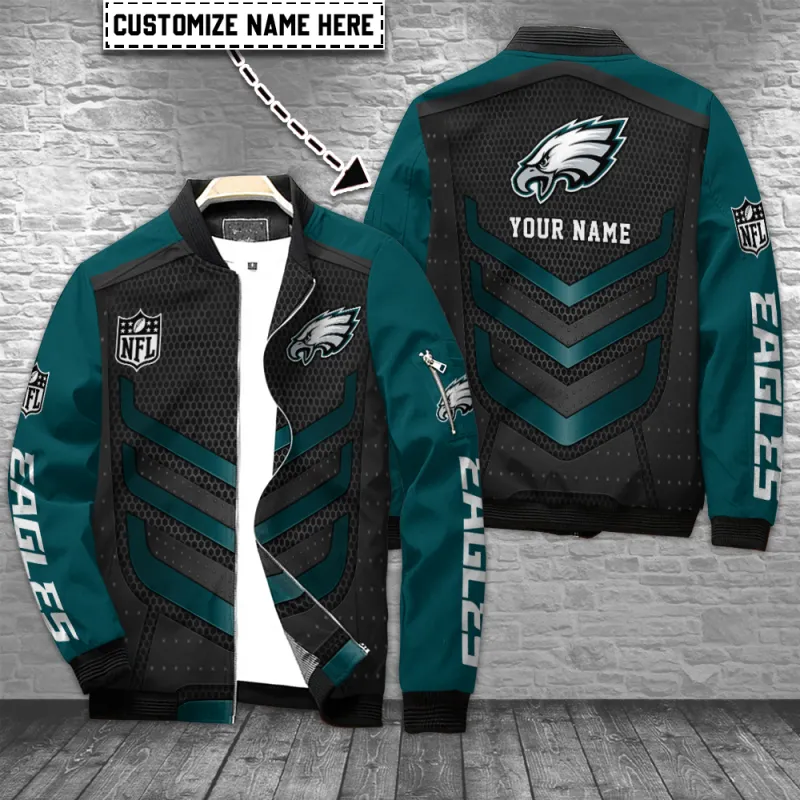 Philadelphia Eagles Personalized Bomber Jacket