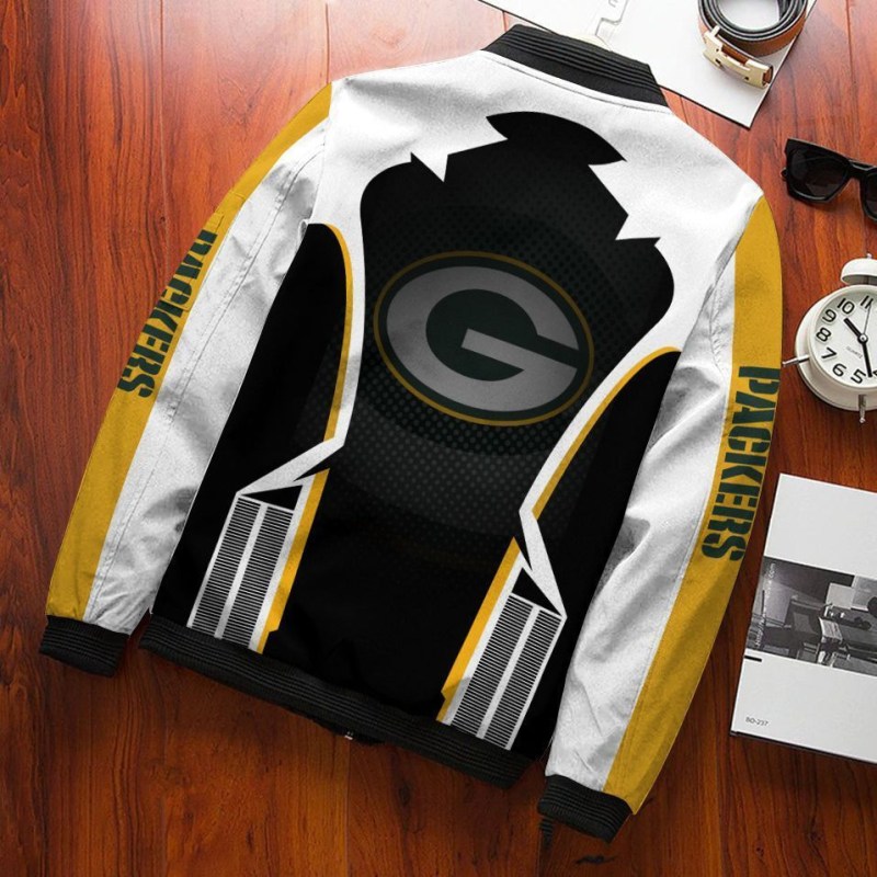 Green Bay Packers Bomber Jacket Alternate View