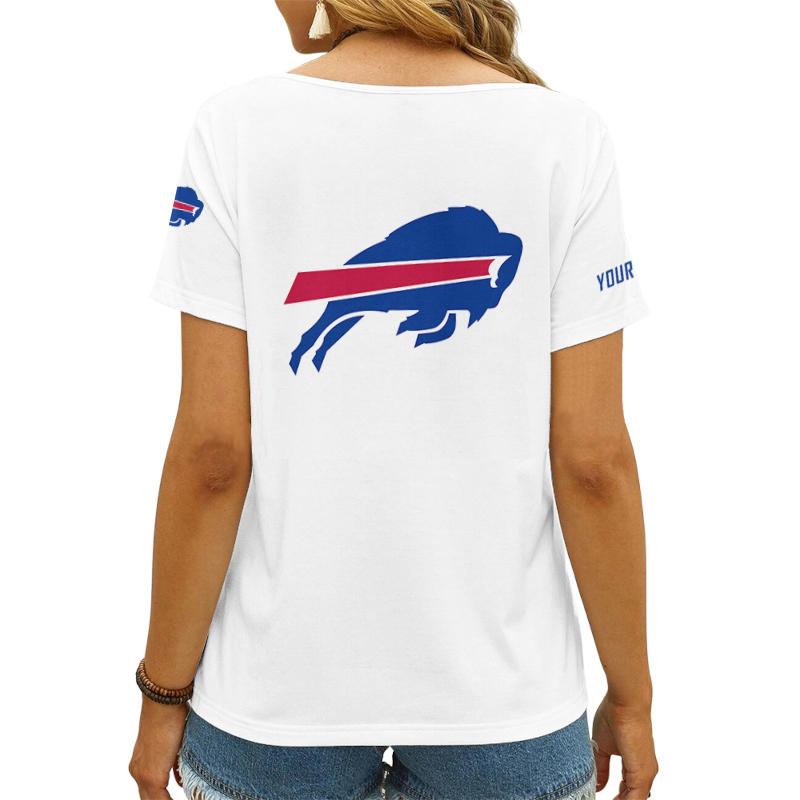 Buffalo Bills V-neck T-shirt Back View