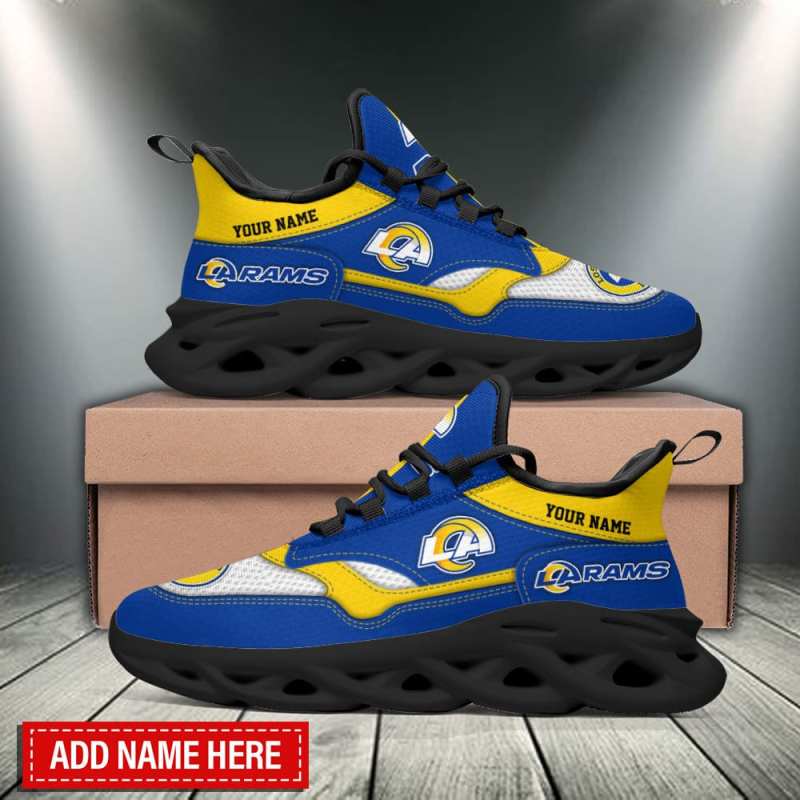 Los Angeles Rams Personalized Yezy Running Sneakers