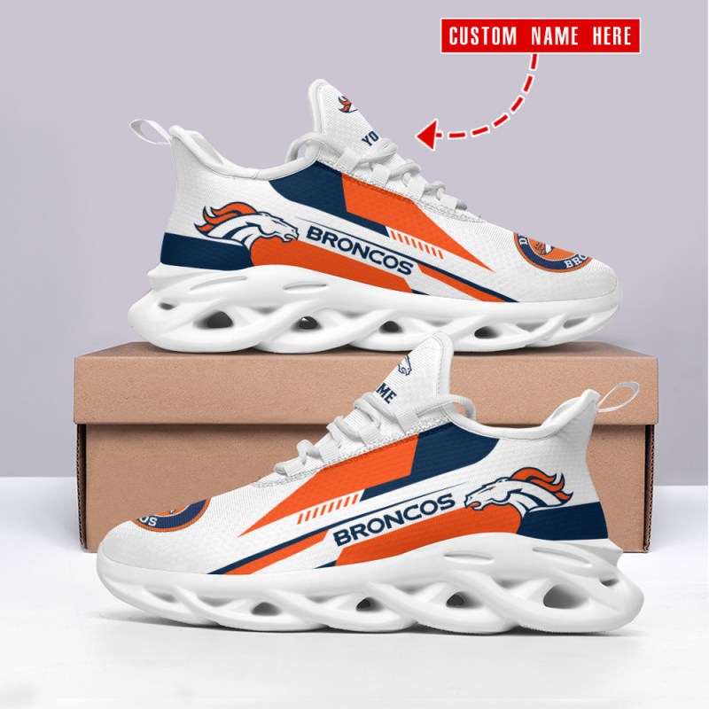 Denver Broncos Personalized Yezy Running Sneakers