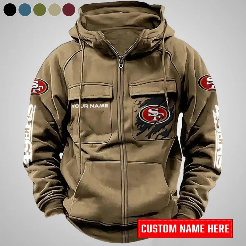 San Francisco 49ers Hoodie Khaki