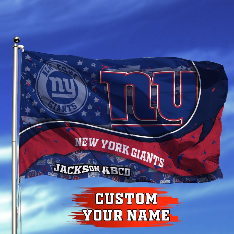 New York Giants Personalized Flag