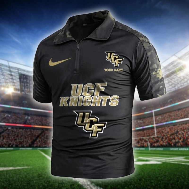 UCF Knights Army Polo Shirt - Black Camo