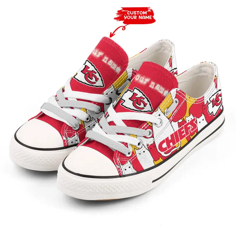 Personalized Kansas City Chiefs Low Top Sneakers