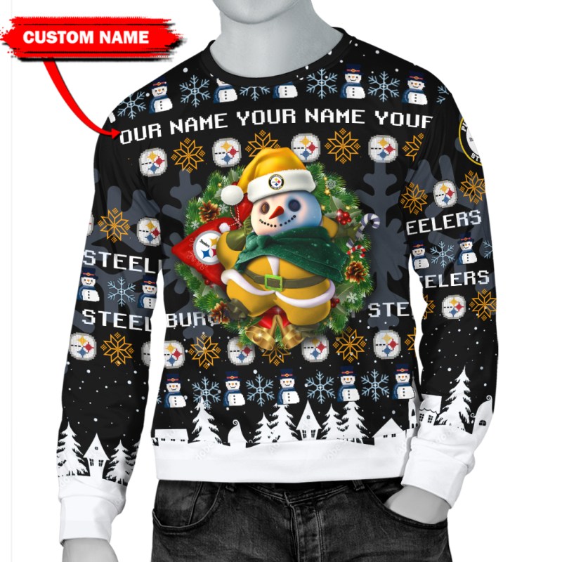 Pittsburgh Steelers Personalized Woolen Sweater