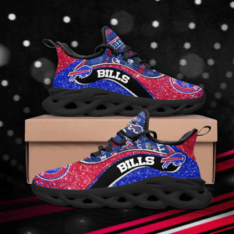 Buffalo Bills Yezy Running Sneakers Back View