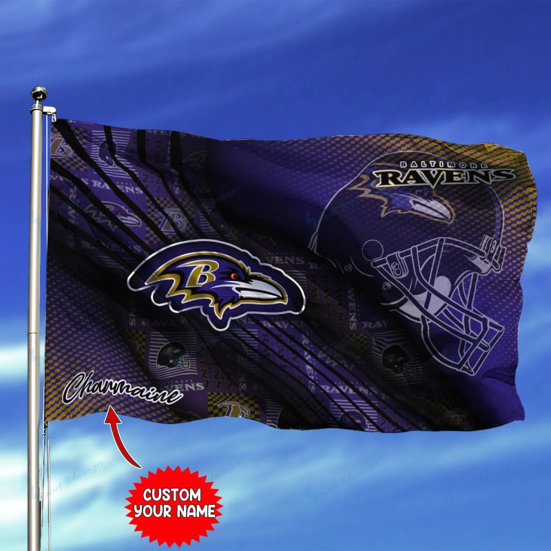 Baltimore Ravens Personalized Flag