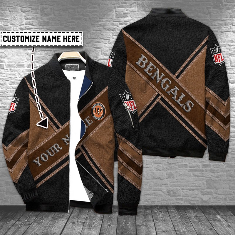 Cincinnati Bengals Personalized Bomber Jacket