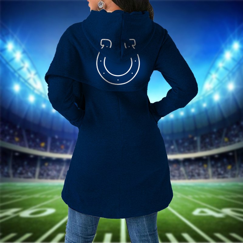 Indianapolis Colts Women Irregular Hoodie