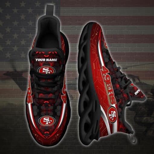 San Francisco 49ers Personalized Yezy Running Sneakers