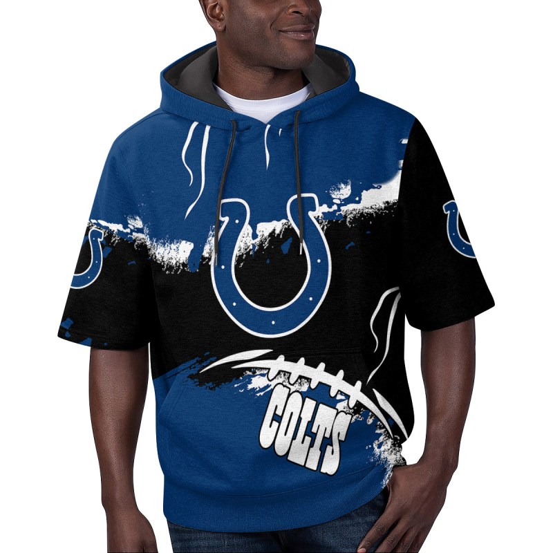 Indianapolis Colts Short Sleeve Hoodie