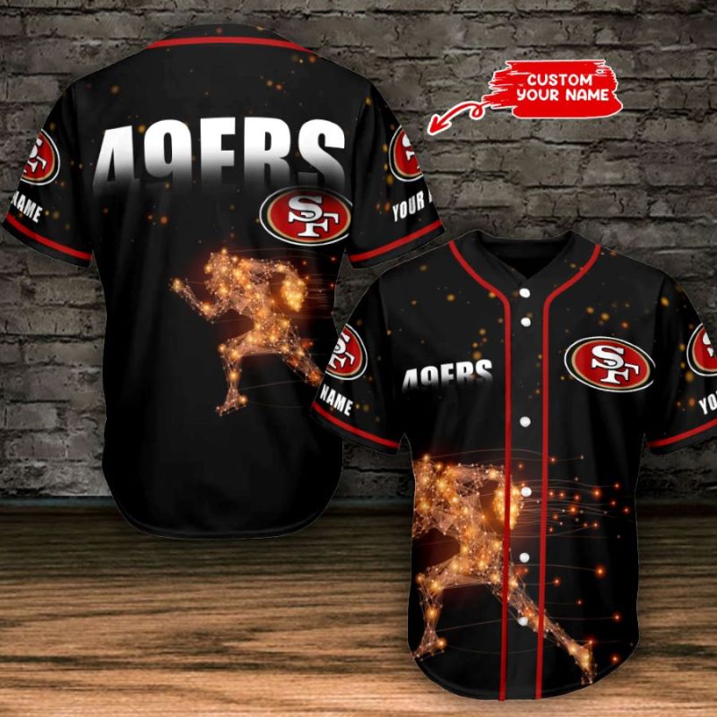 San Francisco 49ers Personalized Baseball Jersey