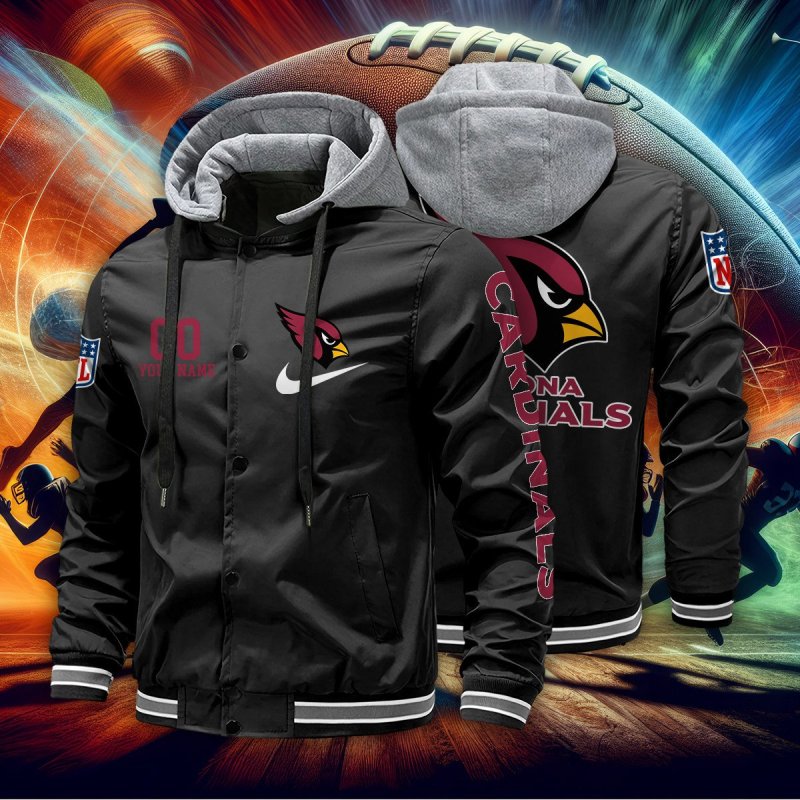 Arizona Cardinals Baseball Jacket Image 2