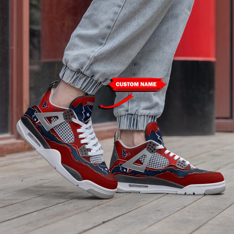 Houston Texans Personalized AJ4 Sneaker