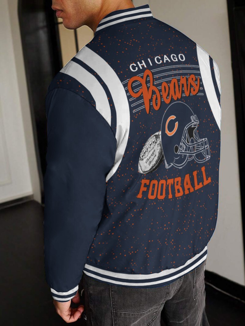 Chicago Bears Varsity Jacket Detail
