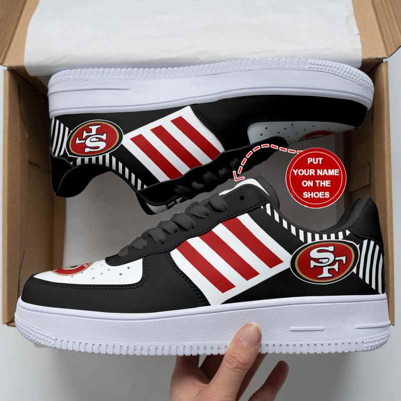 San Francisco 49ers AF1 Shoes Front View