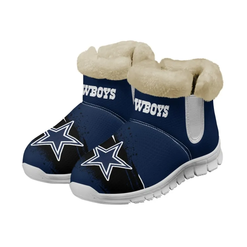 Dallas Cowboys Comfy Winter Snow Boots Image 15