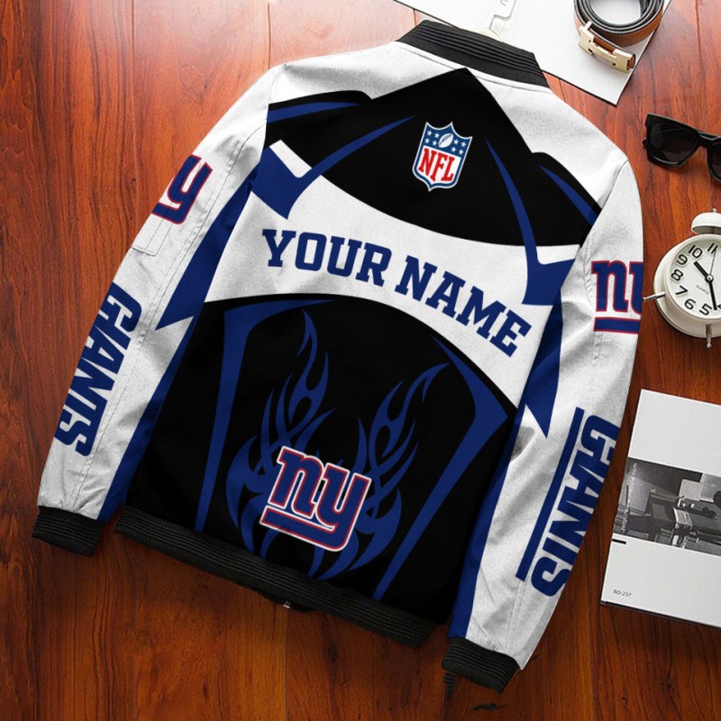 New York Giants Bomber Jacket Feature