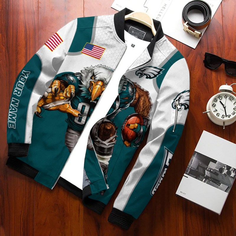 Philadelphia Eagles Personalized Bomber Jacket