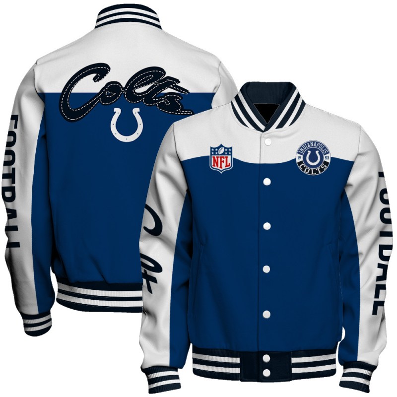 Indianapolis Colts Varsity Jacket Front