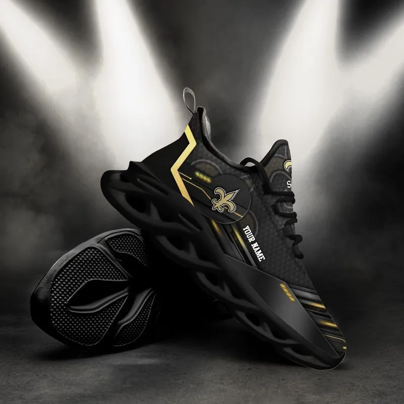 New Orleans Saints Personalized Yezy Running Sneakers - Image 3