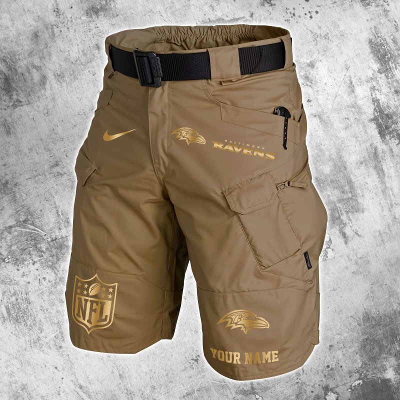 Brown Baltimore Ravens Shorts