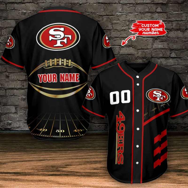 Personalized San Francisco 49ers Baseball Jersey