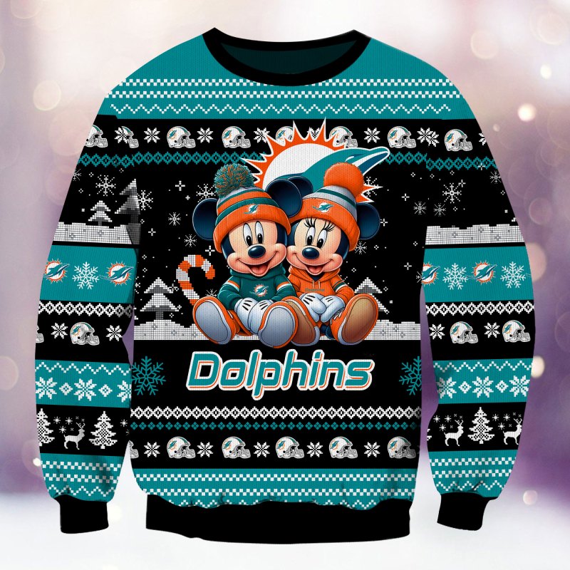 Miami Dolphins Ugly Christmas Sweater