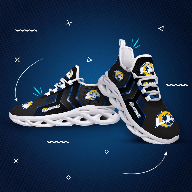 Los Angeles Rams Yezy Sneakers Side View