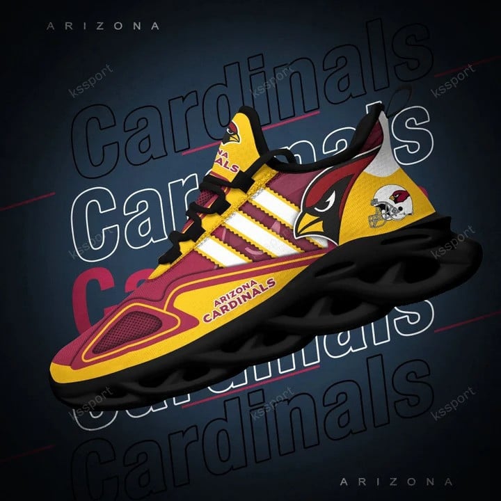 Arizona Cardinals Yezy Sneakers Back View