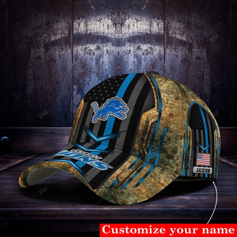 Detroit Lions Cap Side View